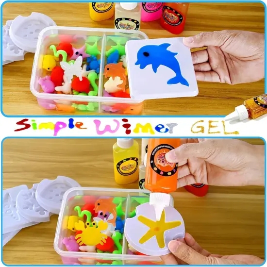 Water Gel Crafts Kit for Kids,Aqua Water Fairy Elf set, with 15 Magic Gels DIY Arts & Crafts summer toys {2}