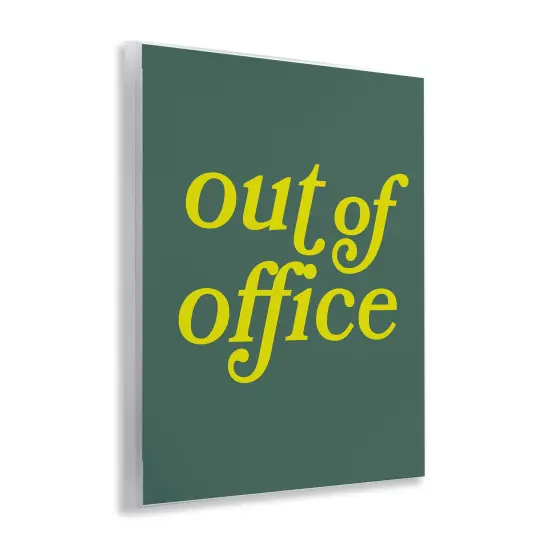 Stupell Industries Minimal Out Of Office Wall Plaque Design by Victoria Barnes {3}