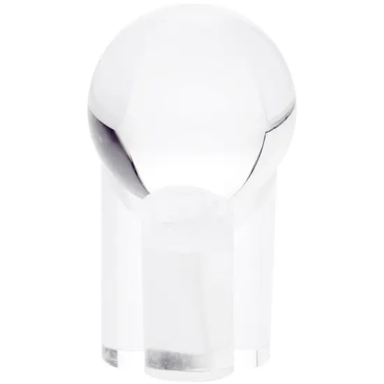 Plymor Clear Acrylic 3-Prong Sphere Stand to Hold Egg, Marble, Ball or Sphere, 2.5" H x 2" W x 2" D {3}