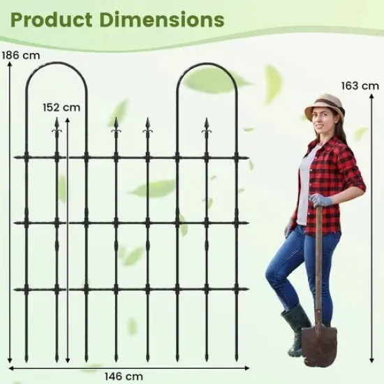 Outdoor Arch Trellis Climbing Plant Support 58"x73" {5}