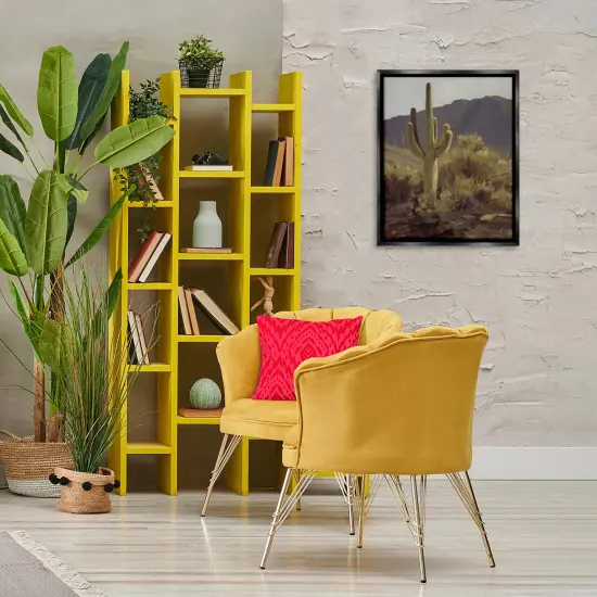 Stupell Industries Bold Cactus Mountain Overlook Floating Frame Design by Paco Young {2}