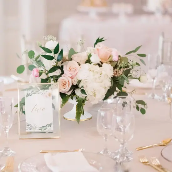 Mini White Flower Arrangement Pots for Centerpiece Table Decorations Metal Vase Urn Planter Decor (3.7IN-2PCS, White) {4}