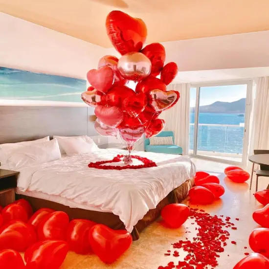 1000 Pieces Red Artificial Silk Rose Petals, Red Artificial Silk Rose Petals Flower Decoration for Valentines Romantic Wedding Event Proposal Anniversary Party Decoration Red Rose Petals {4}