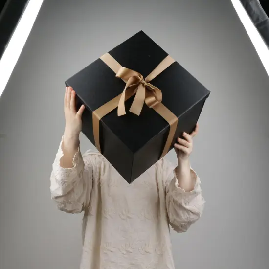 Large Gift Box,Black Gift Boxes for presents,Birthday Gift Box,Present box,for Packaging,Valentine's Day,Mother's Day,Christmas,Anniversaries {3}