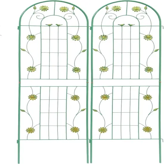 2-Pack Rustproof Metal Garden Trellis 71"x19.7" {1}