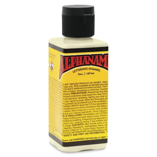Alpha6 Alphanamel Lettering Enamel - Ivory, 147 ml, Bottle {1}