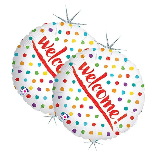 Betallic&reg; 18 Inch Welcome Dots Balloon {2}