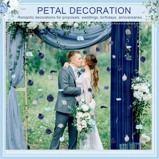 1200 Pcs Silk Rose Petals Artificial Flower Petals for Wedding Flower Girl Basket Aisle Scatter Dinner Centerpieces Party Bridal Shower Romantic Night Decor {5}