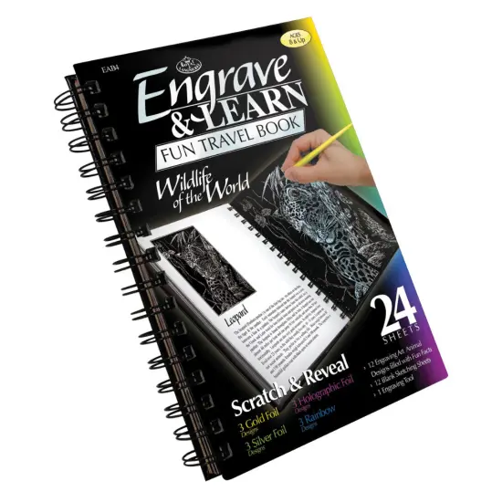 EAB-4 | Engraving Art&trade; Wildlife of the World Fun Travel Book {1}