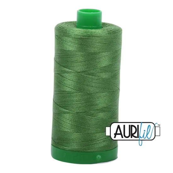 Dark Grass Green (5018) | 40wt Large Spool (1000M / 1094Y) | Aurifil Thread {1}