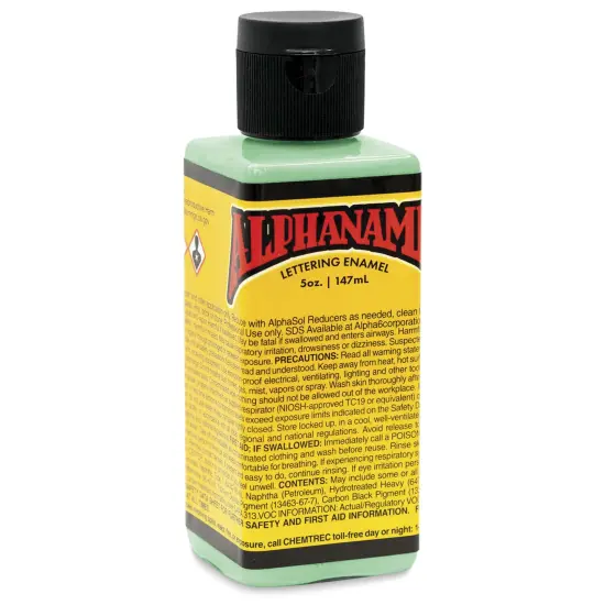 Alpha6 Alphanamel Lettering Enamel - Jadeite, 147 ml, Bottle {1}