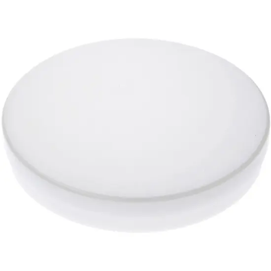 Pioneer Plastics 170CHIPS White Round Petri Dish Plastic Container, 6" W x 1" H {1}