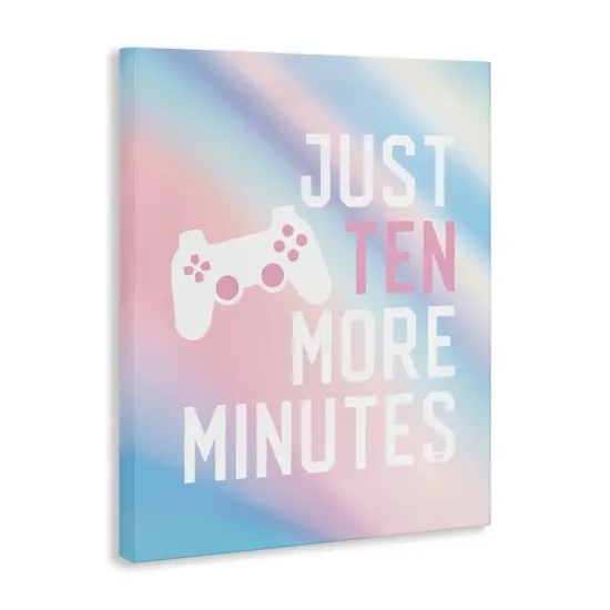 Stupell Industries Pastel Ten More Minutes Gamer Canvas Design by Lux + Me Designs {3}