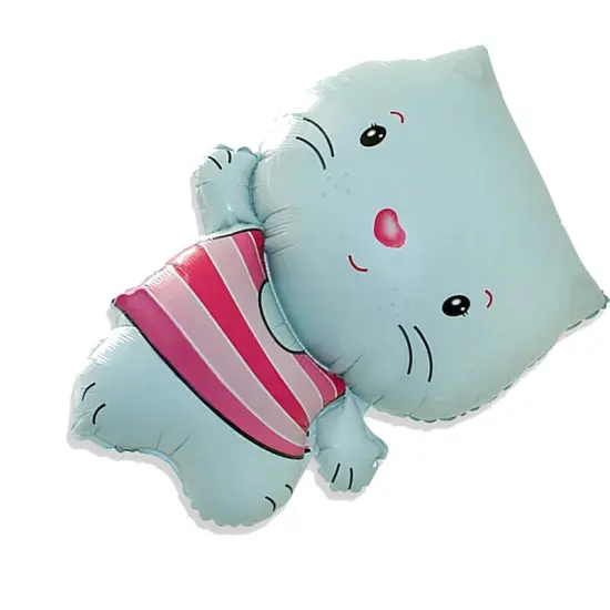 Little Cat Blue Foil Balloon Large Shape 31" {3}