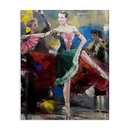 Stupell Industries Classic Ballerina on Stage Canvas Design by Lucille Lee {1}