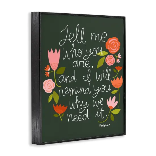 Stupell Industries Inspiring Quote with Florals Framed Giclee Design by Mandy Ford Art + Illustration {9}