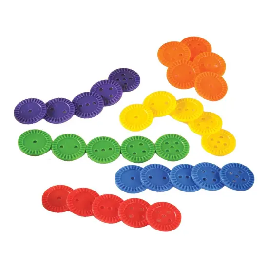 Kaplan Early Learning Company Buttons & Spools Lacing Set {3}
