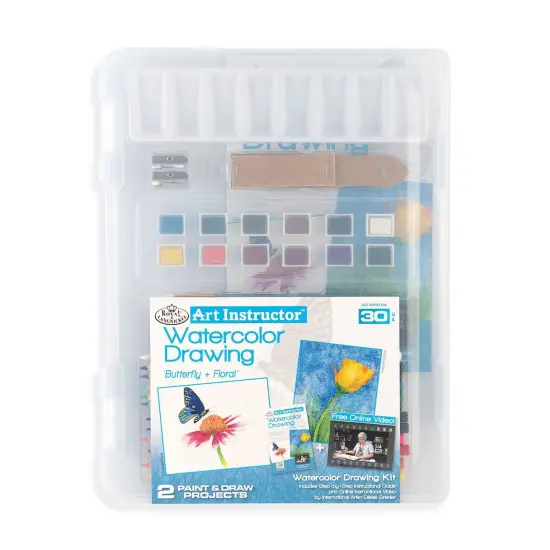 AIS-WPN3106 | Watercolor Drawing Clearview Art Set - 30pc {1}
