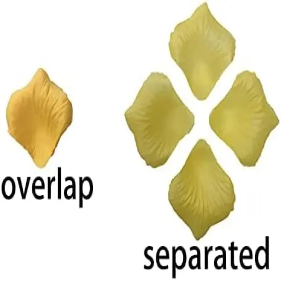 Pound Yellow Rose Petals,2500 Pcs Fake Yellow Flower Pedals for Weddings,Silk Flower Petals Yellow Silk Rose Petals {3}