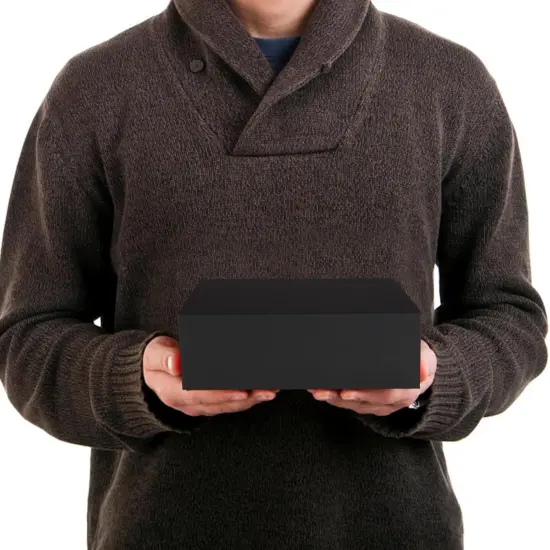 Black Gift Box with Lids for Presents, 7.8 x 7 x 3.1 Inch, Groomsmen Bridesmaid Proposal Gift Boxes with Magnetic Closure {5}