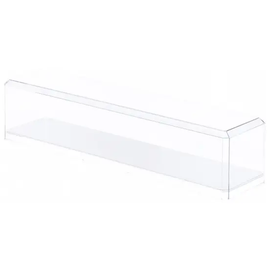 Pioneer Plastics 633CD-UV Clear Plastic Display Case for 1:64 Scale Trucks (Mirrored, UV Resistant), 15.625" W x 3.5" D x 3" H (Mailer Box) {1}