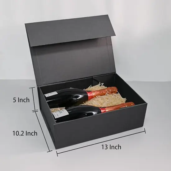 Gift Box 13''x10''x5'' Large Black Mother's Day Gift Boxes with Magnetic Lids Luxury Gifts Box for Mom Groomsman Proposal Contains Card, Ribbon, Filler Birthday Gift Packging {3}