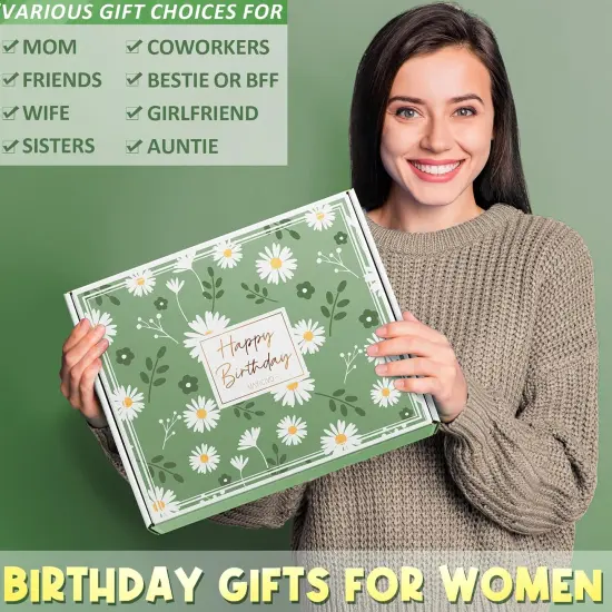 Birthday Gifts for Women Friendship, Unique Happy Birthday Gifts Basket for Mom Her Best Friend Sister Wife Girlfriend Coworker, Luxury Self Care Box Vanilla Coconut Relaxing Spa Gifts Set w/ Blanket {3}