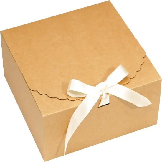 14 Pack Brown Gift Boxes with Lids for Presents Cardboard Kraft Gift Boxes Bulk {1}