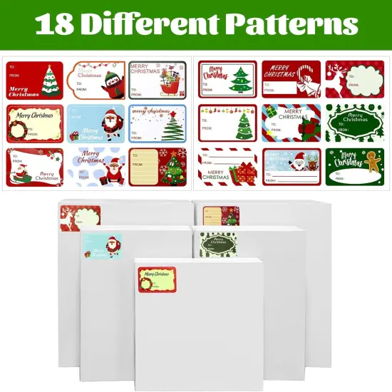 12 PCS White Shirt Boxes Assorted Sizes Gift Boxes for Wrapping Christmas Gifts, Bridesmaid Proposal, Holidays, Father&rsquo;s Day, Birthday, Graduations {2}