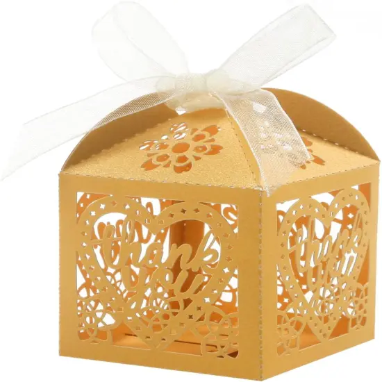 100pcs Thank You Gift Boxes Wedding Party Favor Boxes {4}