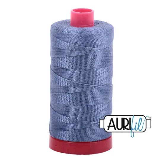Dark Grey Blue (1248) | 12wt Large Spool (325M / 356Y) | Aurifil Thread {1}