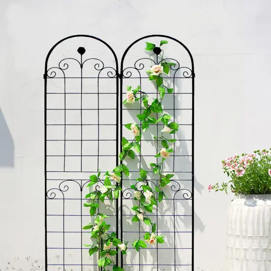4-Pack 86.7'' Rustproof Metal Garden Trellis {4}