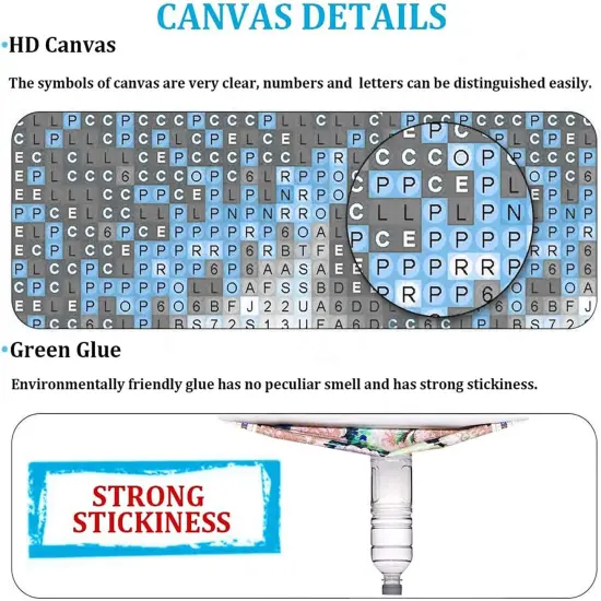 5D DIY Diamond Painting Kits for Adults, Large Size Full Drill Diamond Arts Rhinestone Pasted, DIY Painting Diamonod Dot Arts Crafts for Home Wall Decor Gift, 15.7"x19.7" (Virgin Mary) {3}