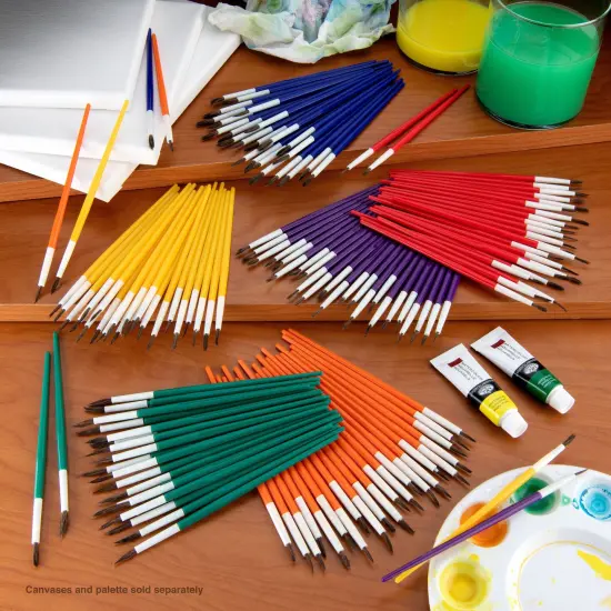 RCVP-108 | 144pc Soft Natural Hair Brush Classroom Value Pack {2}