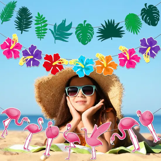 Flamingo Banner Flamingo Birthday Banner for Flamingo Party Decorations Flamingo Birthday Decorations Flamingo Decorations Hello Summer Party Decorations {3}
