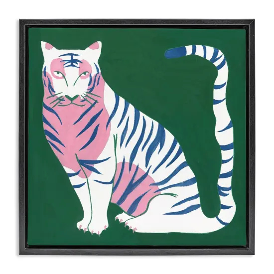 Stupell Industries Fierce Modern Tiger Floating Frame Design by Melissa Wang {1}