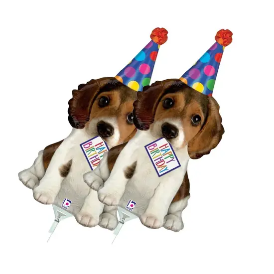 Birthday Puppy Mini Balloon Shape 14" Air Fill Only {3}