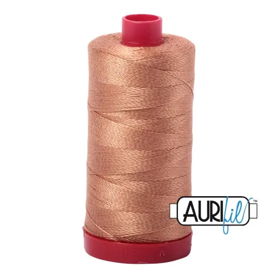 Light Chestnut (2330) | 12wt Large Spool (325M / 356Y) | Aurifil Thread {1}