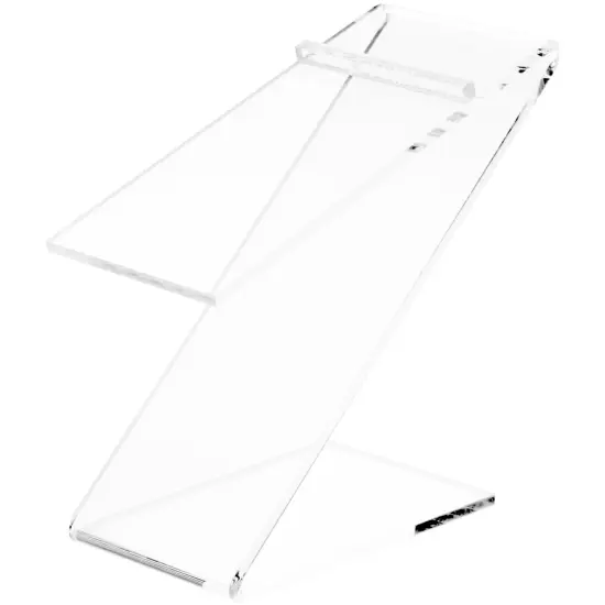 Plymor Clear Acrylic Elevated Heel "Z" Shoe Display Riser, 3" W x 6.25" D x 7.25" H {2}