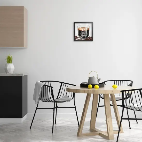 Stupell Industries Life Begins After Coffee Framed Giclee Design by Kim Allen {2}