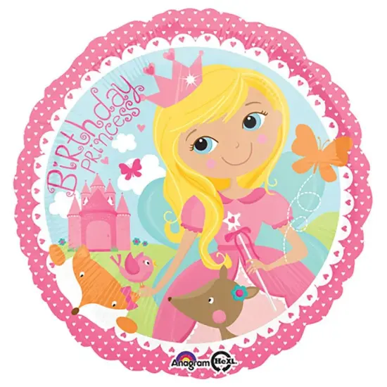 18" Woodland Princess Happy Birthday Balloon Forest Fairy Birthday Decor {1}