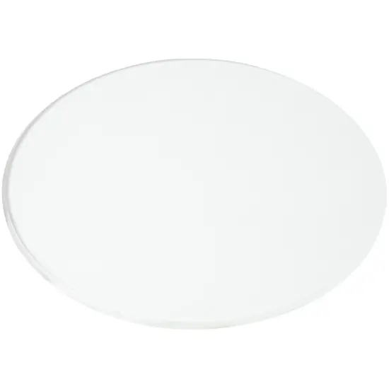 Plymor 6" Round, 3mm Thick Beveled Clear Glass Circle {1}