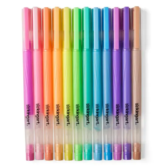 KINGART&reg; Gel Pens 12 Pastel Colors {1}