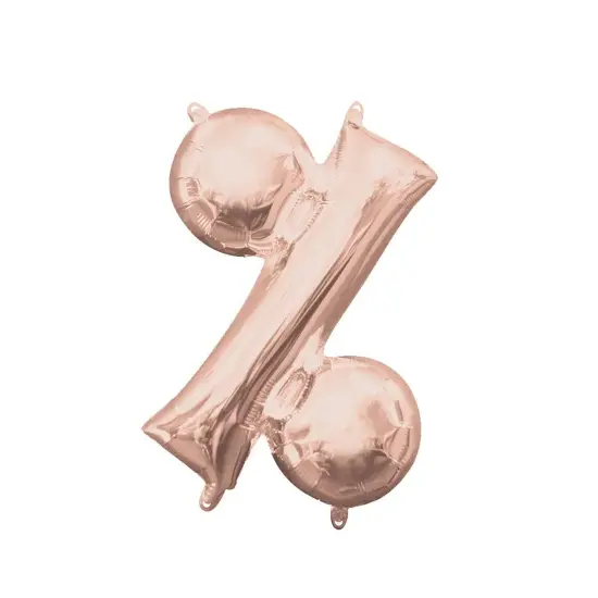 Anagram&reg; 16 Inch Symbol % Rose Gold Air Fill Only {1}