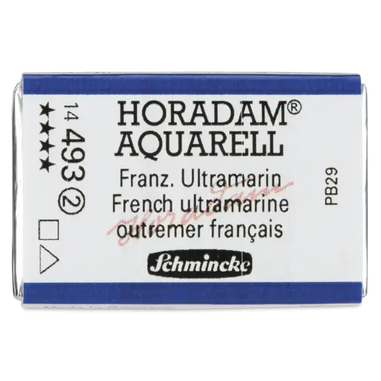 Schmincke Horadam Aquarell Watercolor - French Ultramarine, Full Pan {1}