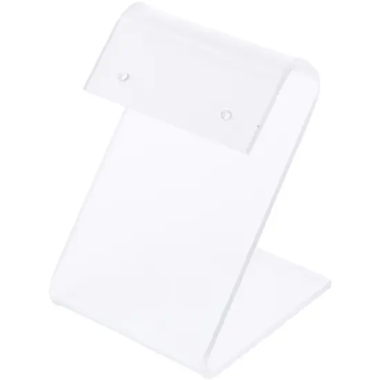 Plymor Frosted Acrylic Earring Display with Curved Top, 1.625" W x 2.375" H {1}
