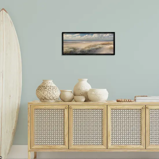 Stupell Industries Rolling Clouds Beach Scenery Framed Giclee Design by Mike Calascibetta {2}