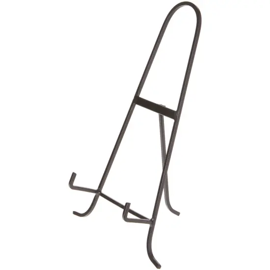 Bard's Black Wrought Iron Easel, 14.5" H x 9.375" W x 6" D (For 11" - 17" Plates) {1}