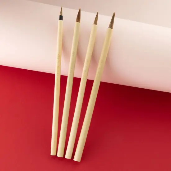 RSET-9149 | 4pc Camel Hair Bamboo Brush Set {3}