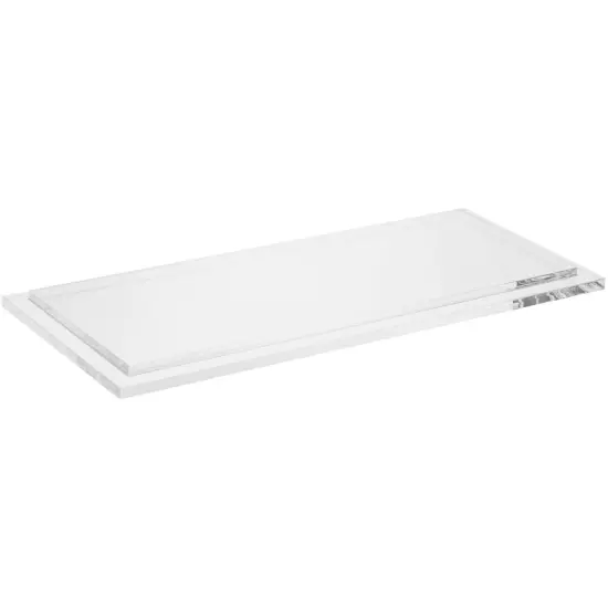 Plymor Clear Acrylic Rectangular Display Base, 9.5" W x 4.25" D x 0.5" H {2}